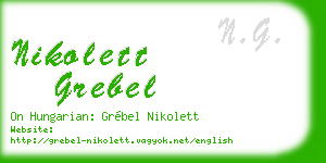 nikolett grebel business card